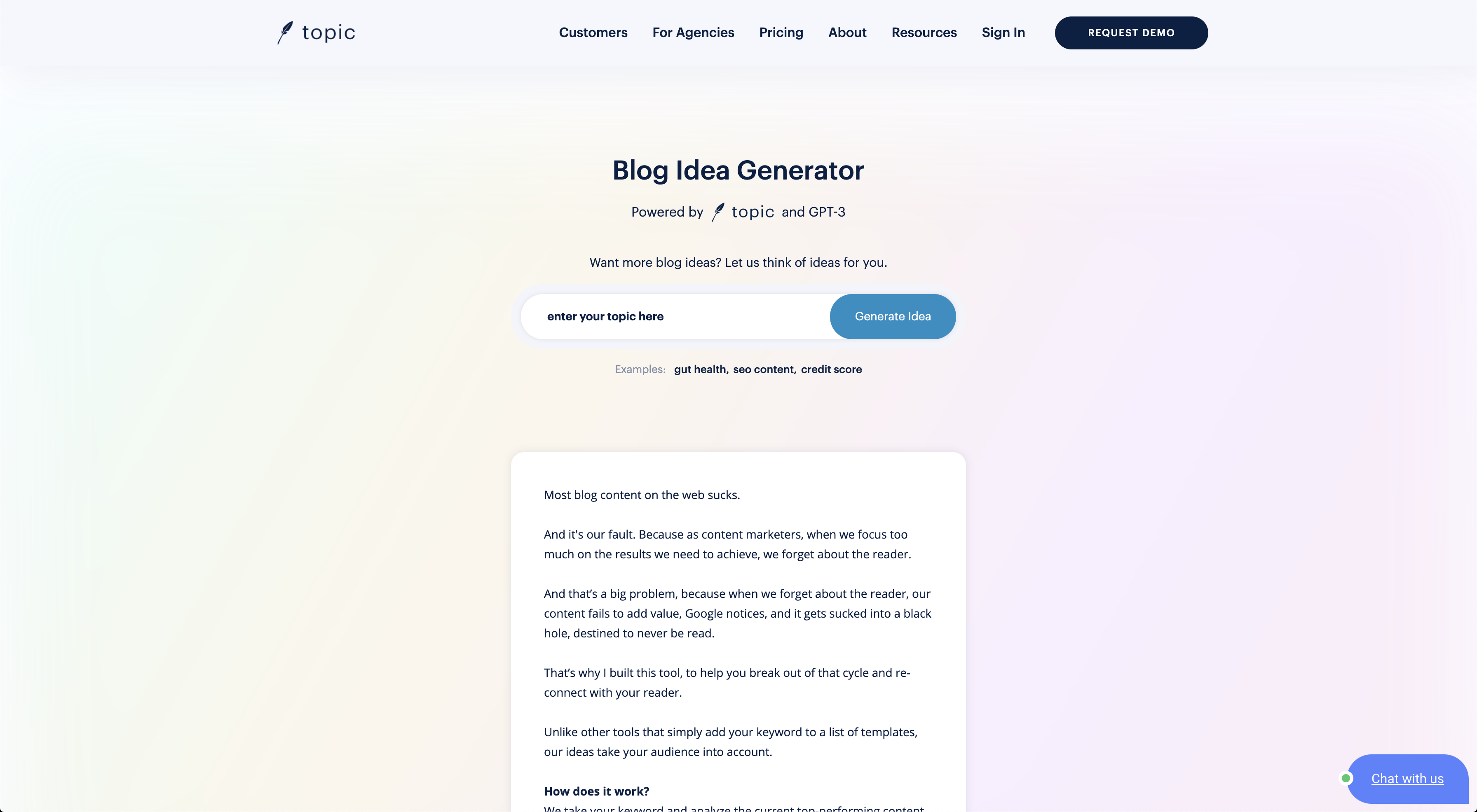Blog Idea Generator by Topic - скріншот 1